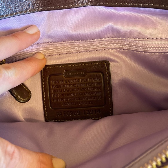 NWOT Coach Brown Leather Handbag - Picture 7 of 16